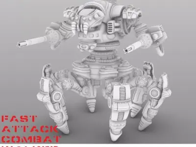 RAPTOR K-28MM PROJECT RAPTOR FAST ATTACK COMBAT WALKER 3D print model