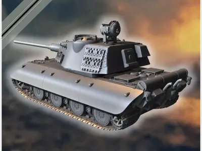 E-100 Ausf K Entwicklung super-heavy tank - Germany Eastern West 3D print model