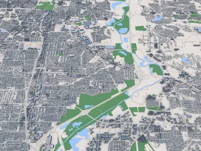 Memphis City Tennessee 3D model