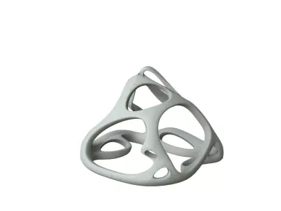 SciFi Cube Object No 62927 Low Poly Shape Low-poly 3D model