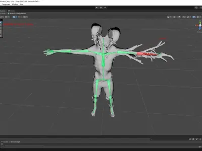 Necromorph Low-poly 3D model