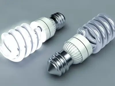 Energy saving lamp 3D model