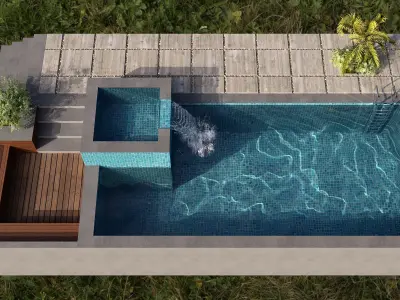 SWIMMING POOL NO65 A 3D model