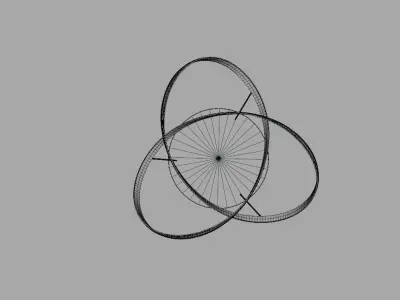 Chandelier art interior design 3D model