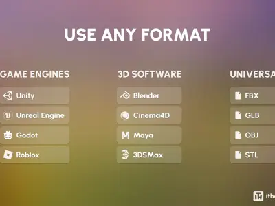 Farm 1 Low-poly 3D model