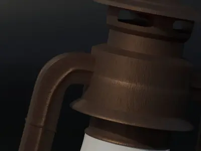 Lantern old fashioned 3D model