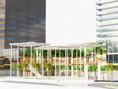 Rafal living tower - Saudi arabia 3D model