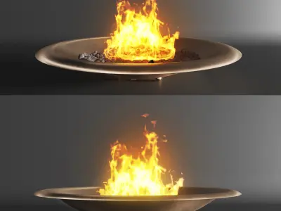 Firebowl bronze by Firefeatures 3D model