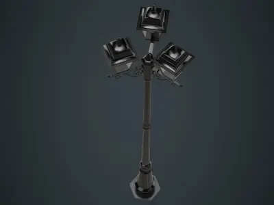 Street Light 2A Low-poly 3D model