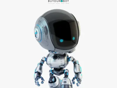 Fun bot I digital toy 3D model