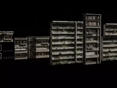 Modular High Rise Buildings 3D model