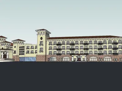 vacation spot-Resort-Fashion Leisure Hotel-0190 3D model