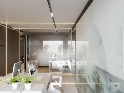 Office 3d corona 3d max 2020 3D model