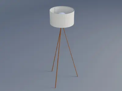 Floor Lamps Low-poly 3D model