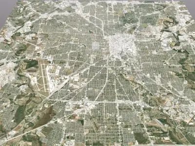 Cityscape San Antonio Texas USA 3D model