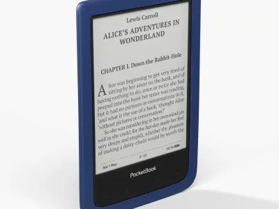 PocketBook 640 Aqua e-reader Low-poly 3D model