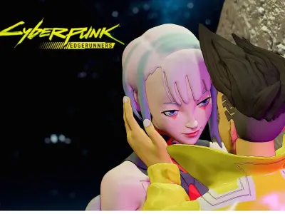 Figurine cyberpunk edgerunners 3D print model