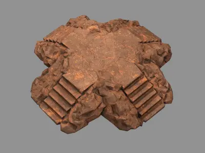 Staris Rock 04 Low-poly 3D model