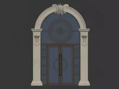 European-style doors and windows 3D model