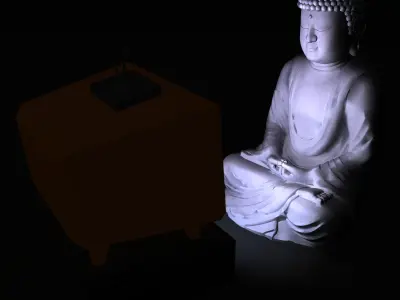 Glowing Screen Overlay for Phone TV Laptop Low-poly 3D model