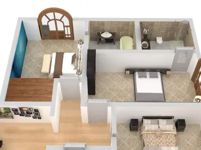 Floor plane  3D model