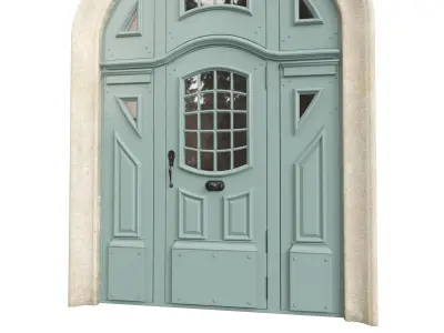 Entrance classic door 83 3D model
