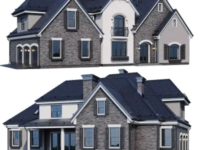 Modern house v69 3D model