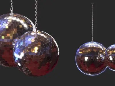 Disco Mirror Balls 3D model