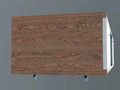 Tv Stand SAM  White  Chery Wood 2022 3D model