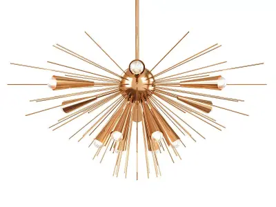 Sputnik Chandelier Low-poly 3D model