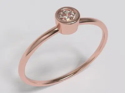 Light CZ Ring 6 3D print model