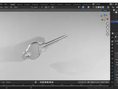 Key 3D Model Free 3D model