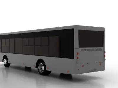 Bus Bogdan A70111 Low Low-poly 3D model