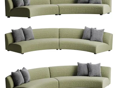Liam Sectional Sofa 3D model
