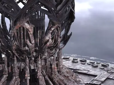 Dark Ages Cyclone temple 1 3D model