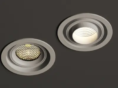 Forstlight Modular Round Recessed Lamp  3D model