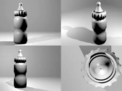 Pacifeeder baby bottle 3D model