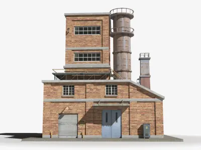 Factory xx11 Low-poly 3D model purchase