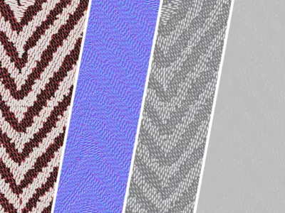 Fabric Materials 48- woven fabric - Sbsar Pbr 4k Seamless Texture