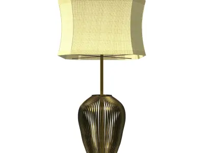 Traditional Shade Table Lamp by Illumino  3D model