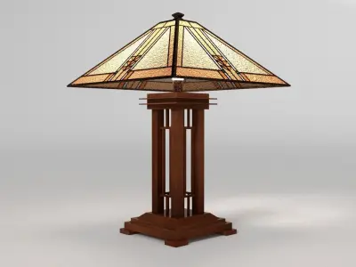 Frank Lloyd Wright Table Lamp 3D model