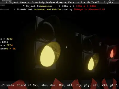 Low-Poly Andreaskreuz Version 1 2 and 3 3D Model Pack