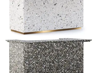 Soke marble bar counter  3D model