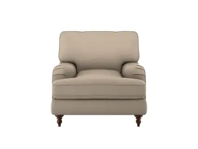 Realistic Sofa Collection Arm Chair and Two Seat Sofa 3D model 3D model