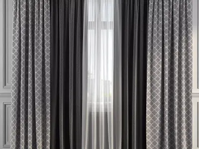 Curtain Set 280 3D model
