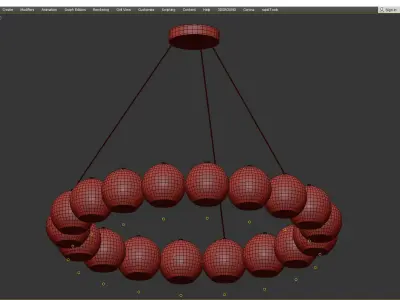 Timebeus modern pendant Low-poly 3D model