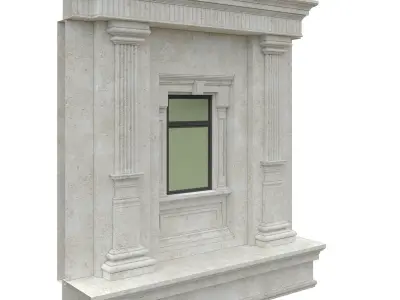 Classic Architecture Window 4 3D model