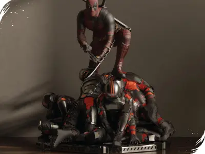 Deadpool premium figure 3D print model