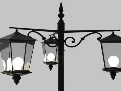 lamp post 3D model