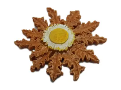 Eguzkilore for magnet 3D print model